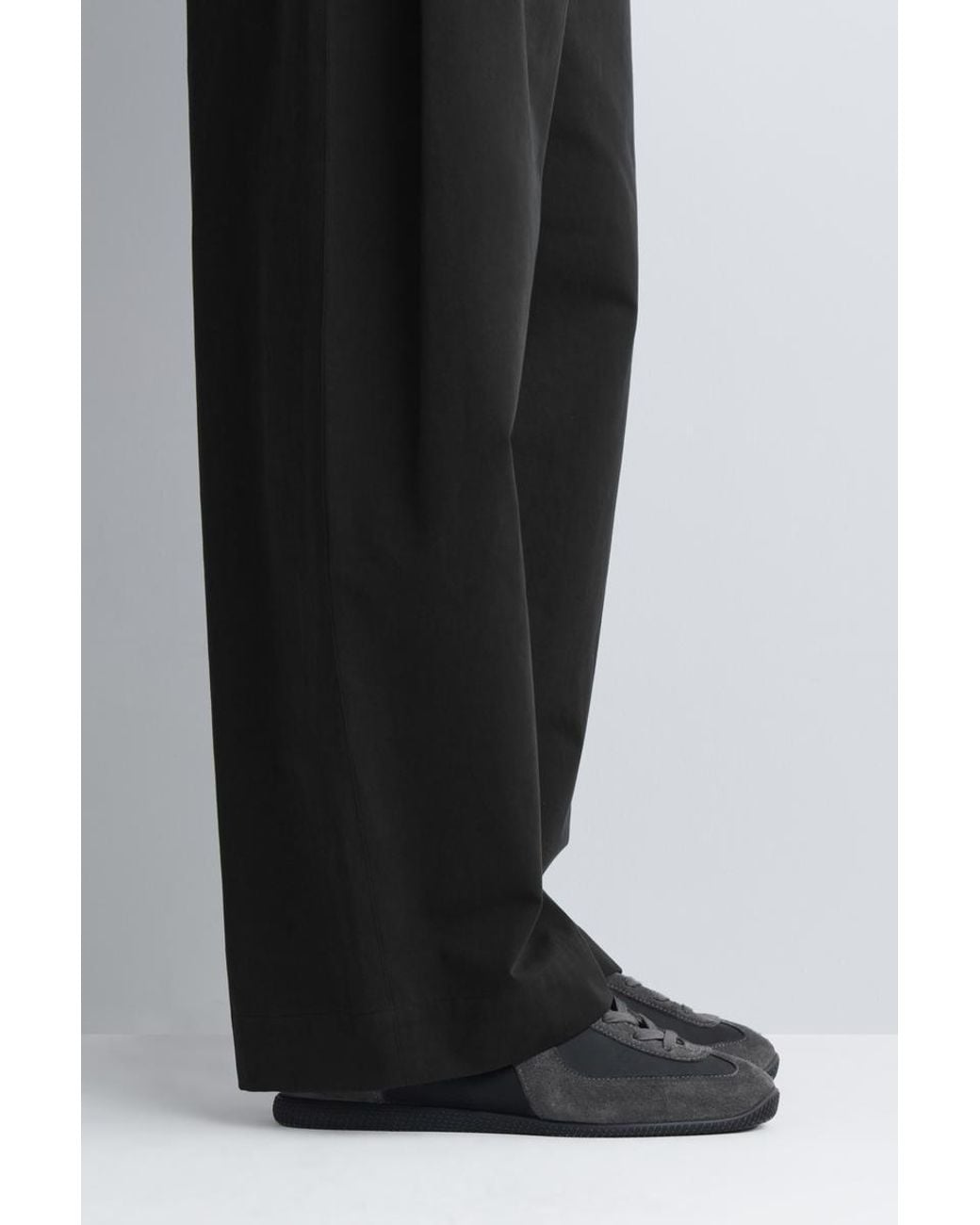 COS Black Nubuck And Suede Sneakers for men