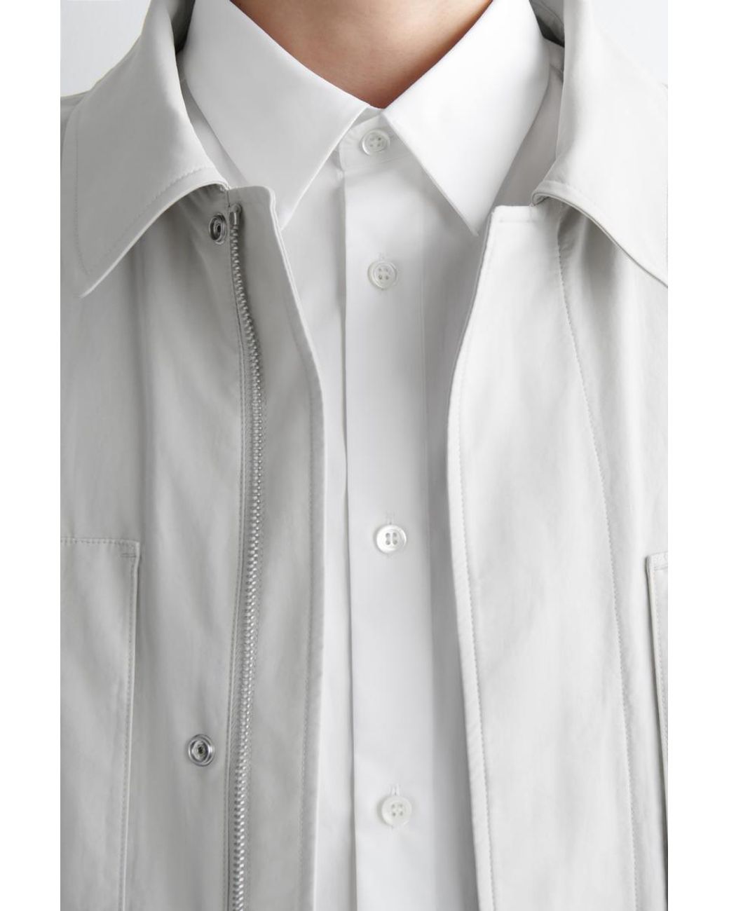 COS White Classic Cotton Shirt for men