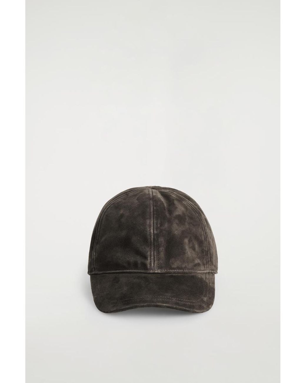 COS Brown Suede Baseball Cap