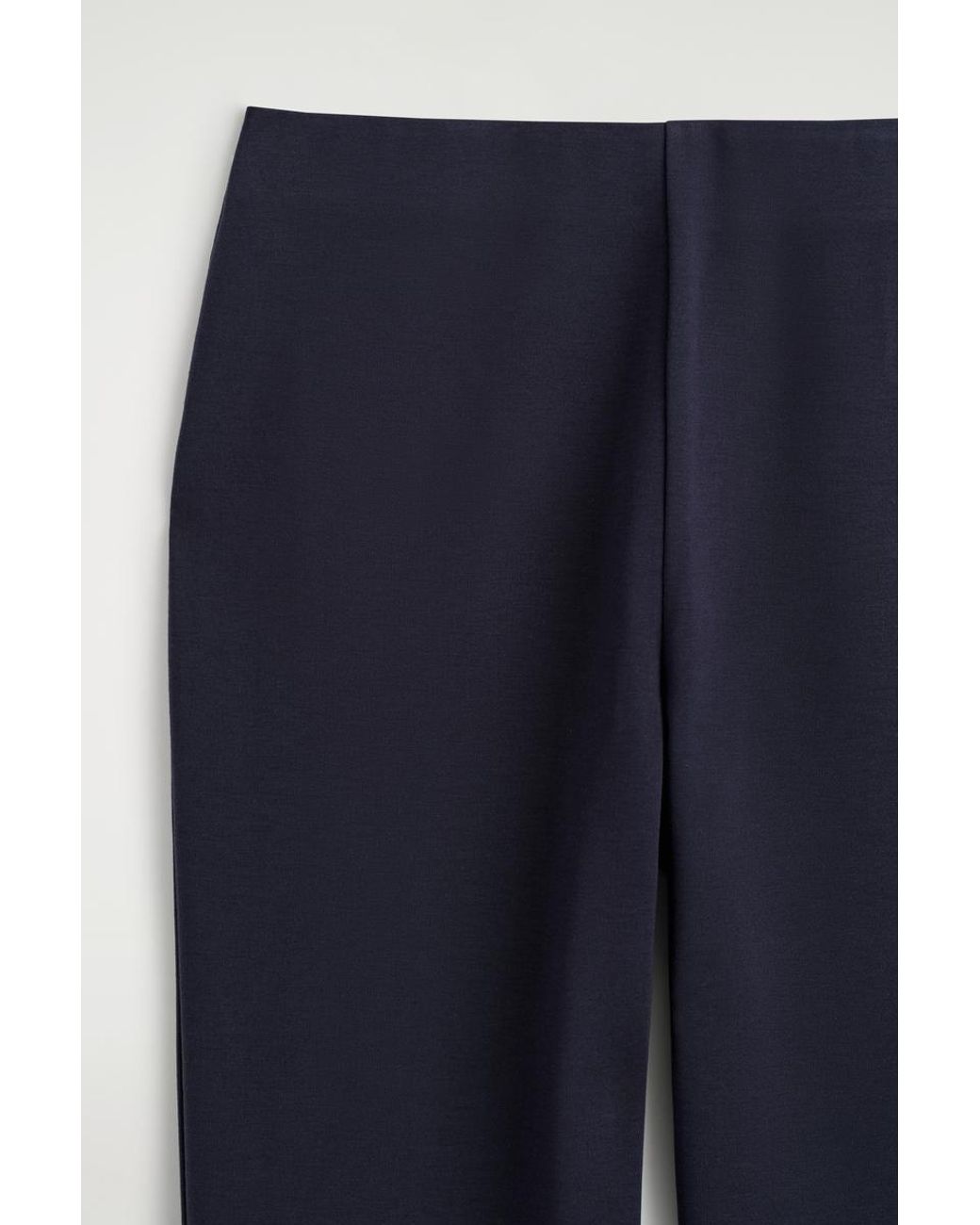 COS Blue Elasticated Straight-Leg Jersey Pants