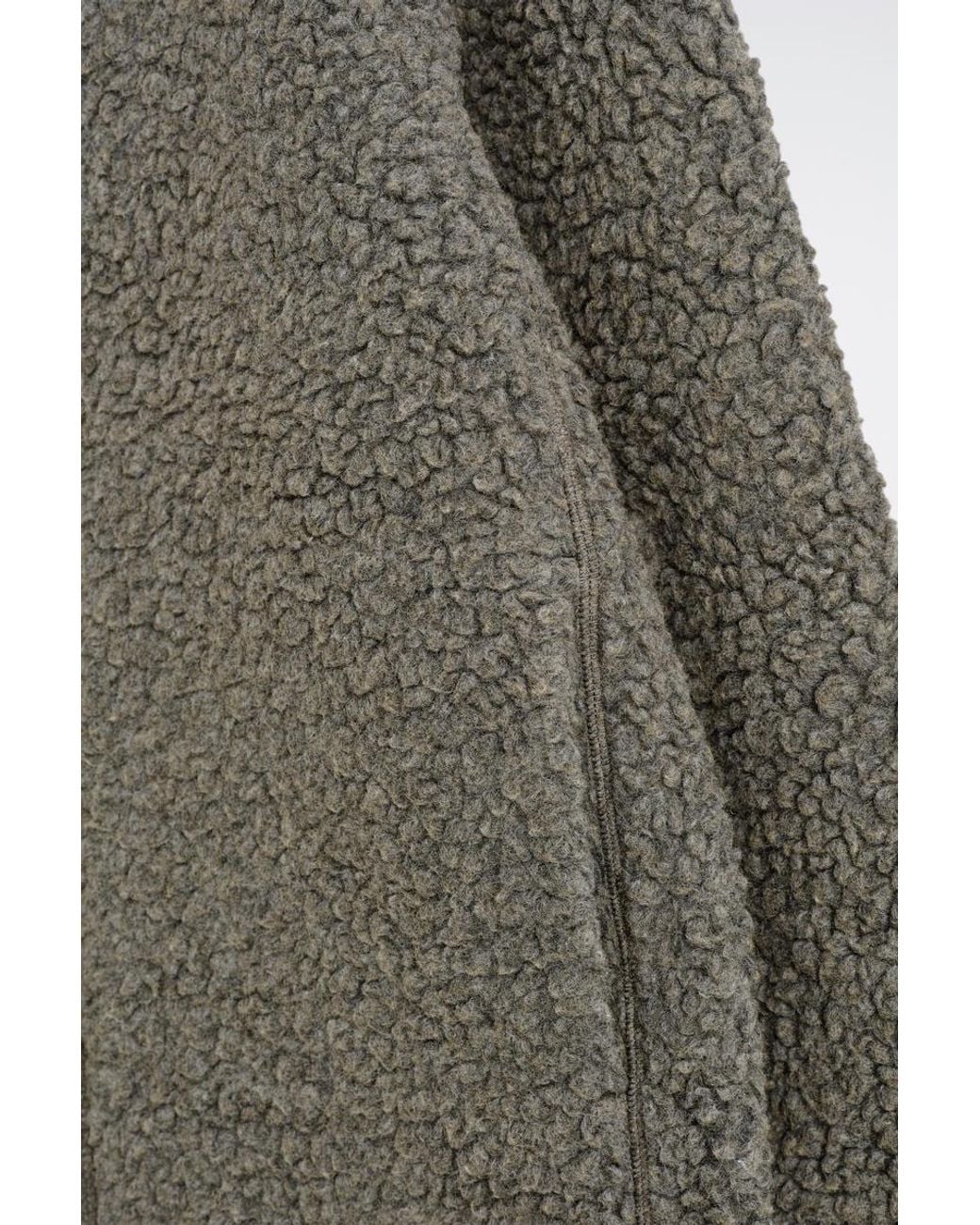 COS Green Hooded Teddy Jacket for men