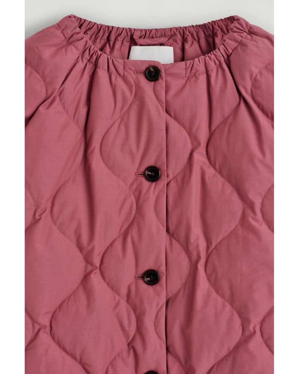 COS Gathered Quilted Down Jacket