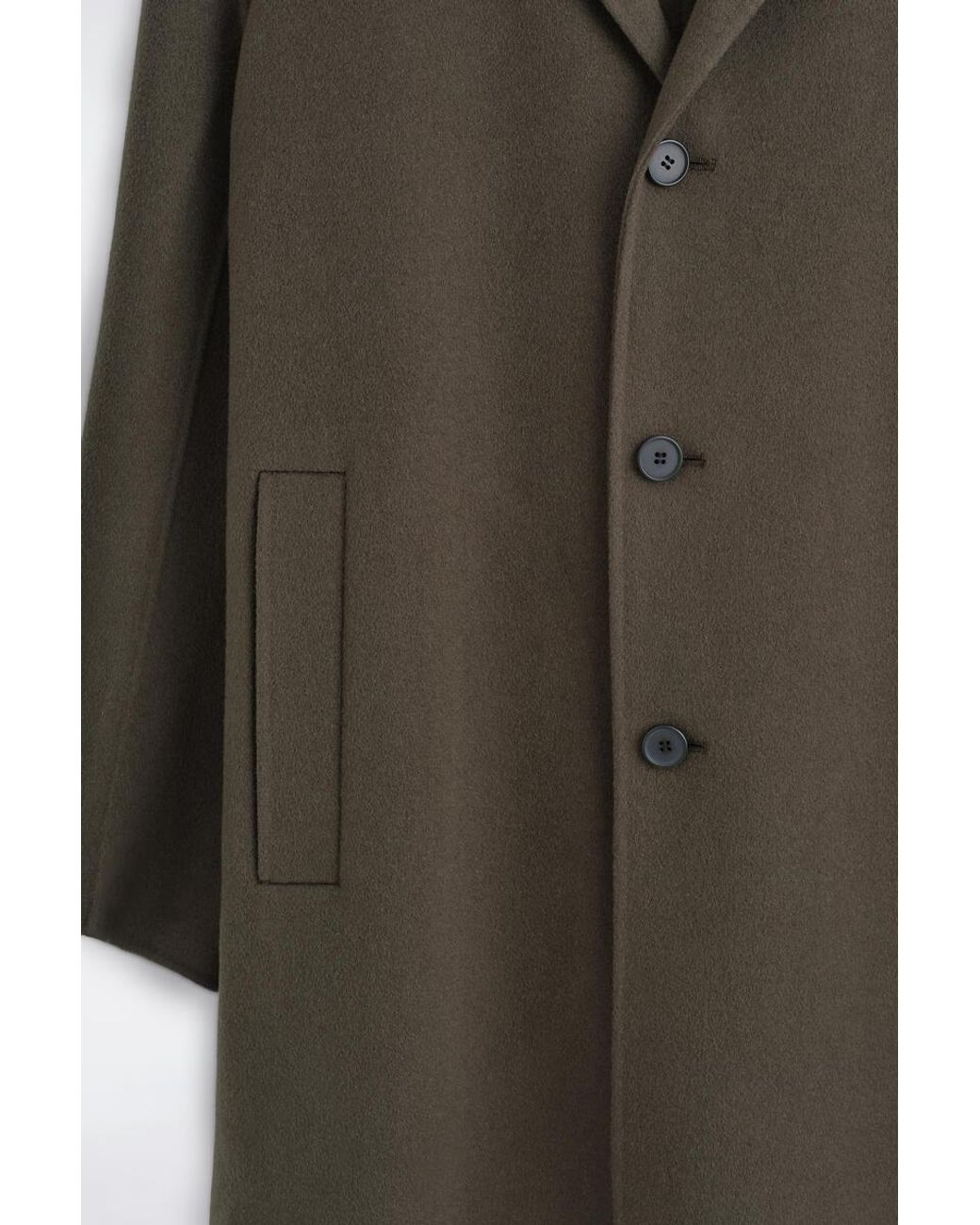 COS Brown Tailored Double-Faced Wool-Blend Coat for men