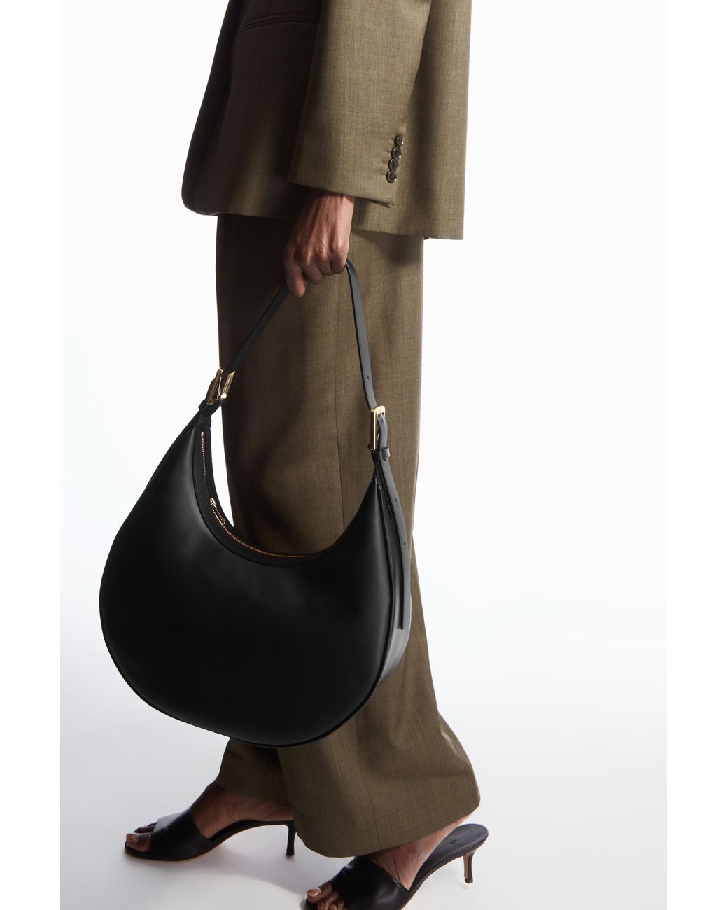 cos-Black-Crescent-Bag-Leather