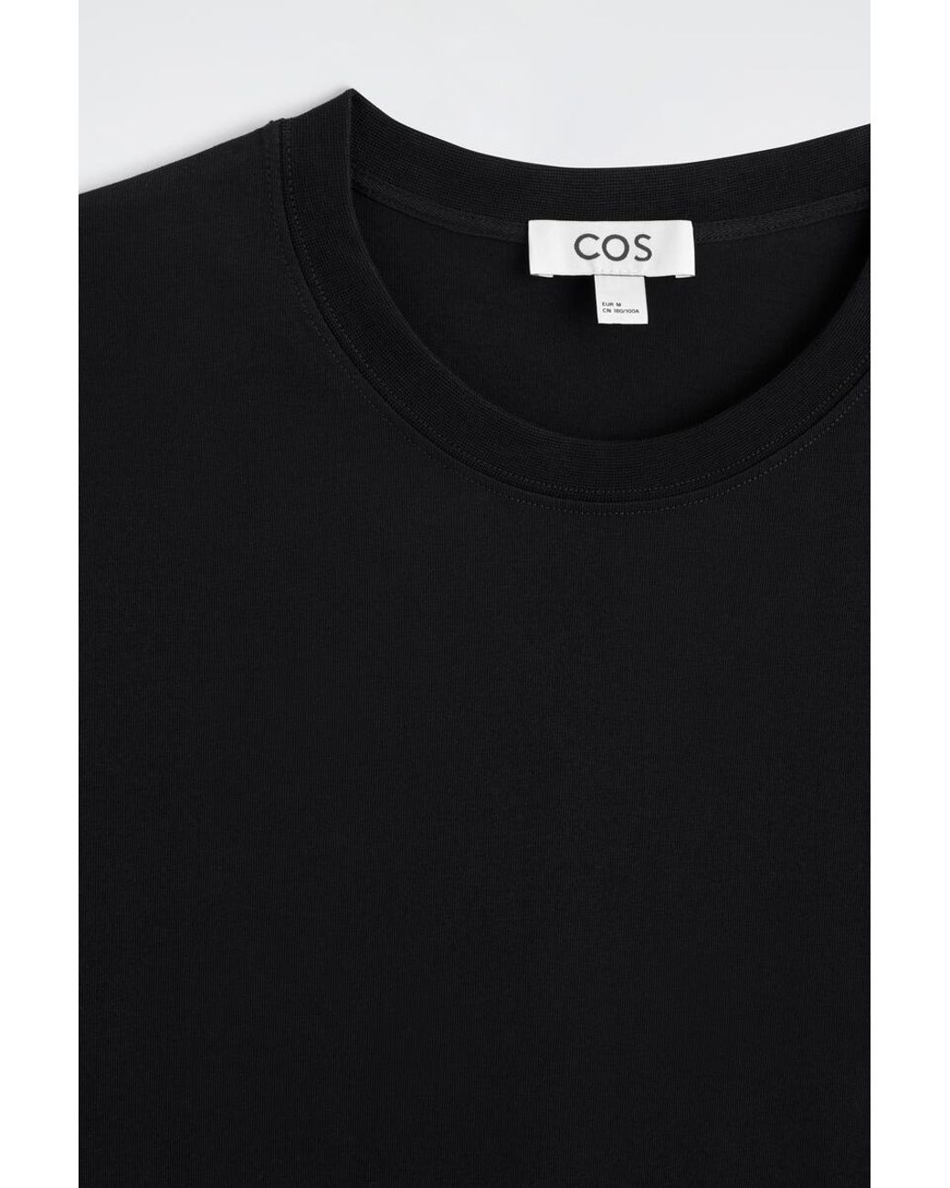 COS Black Regular-Fit Cotton T-Shirt for men