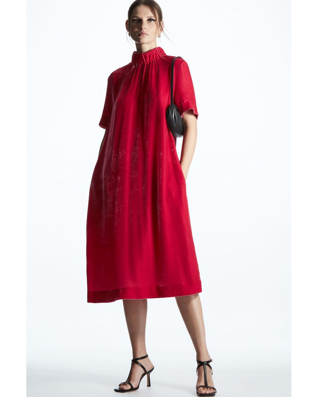 Velvet dress cos sale