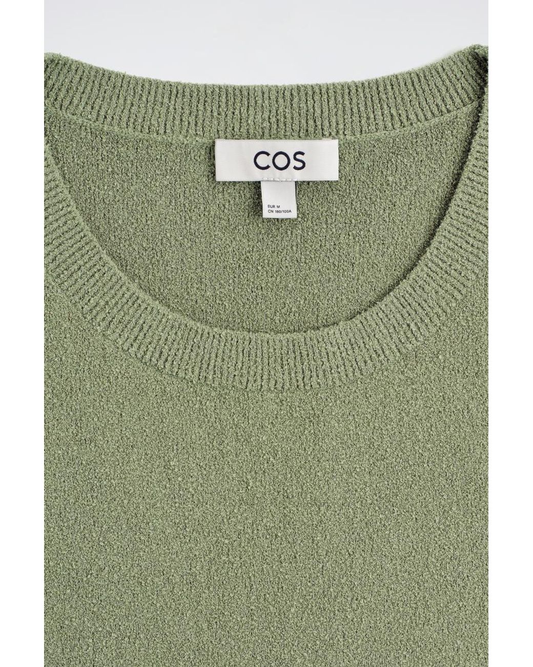 COS Green Bouclé-Knit Tank Top for men