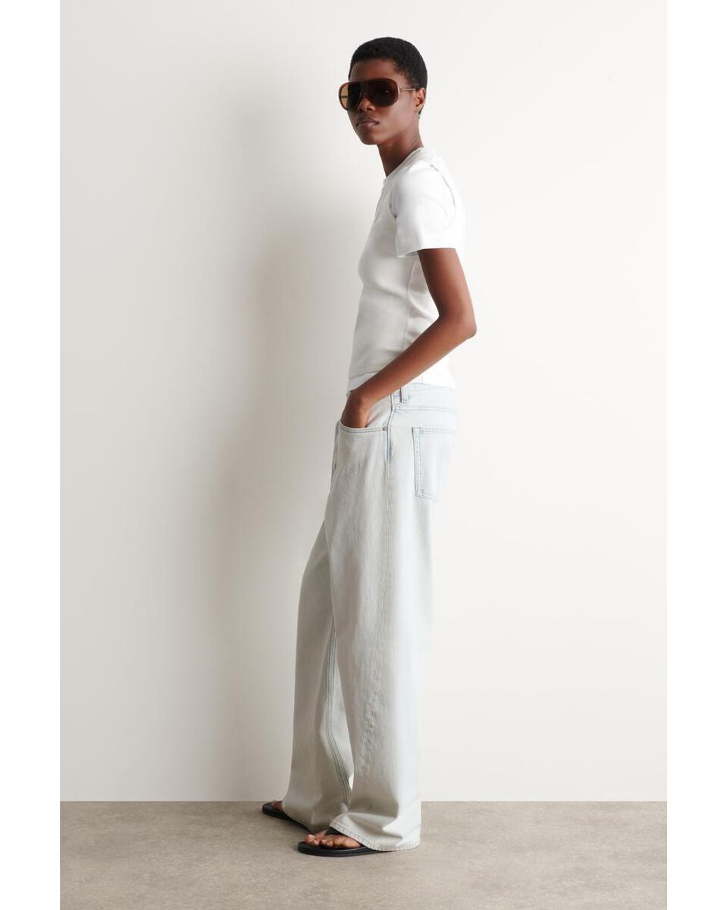 COS Blue Facade Straight-leg Jeans
