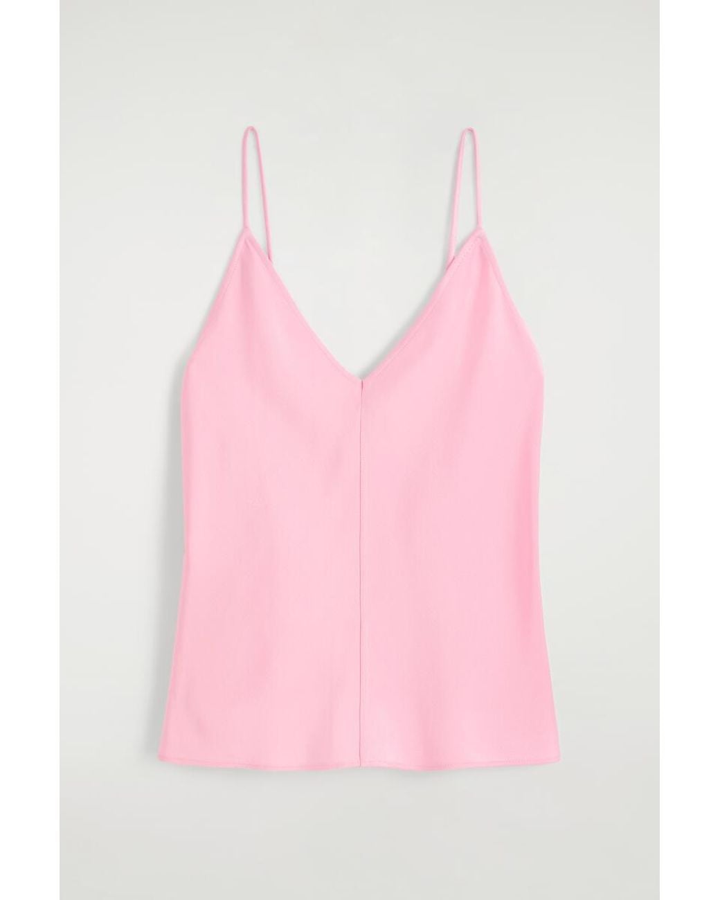 COS Black Crepe V-Neck Cami Top