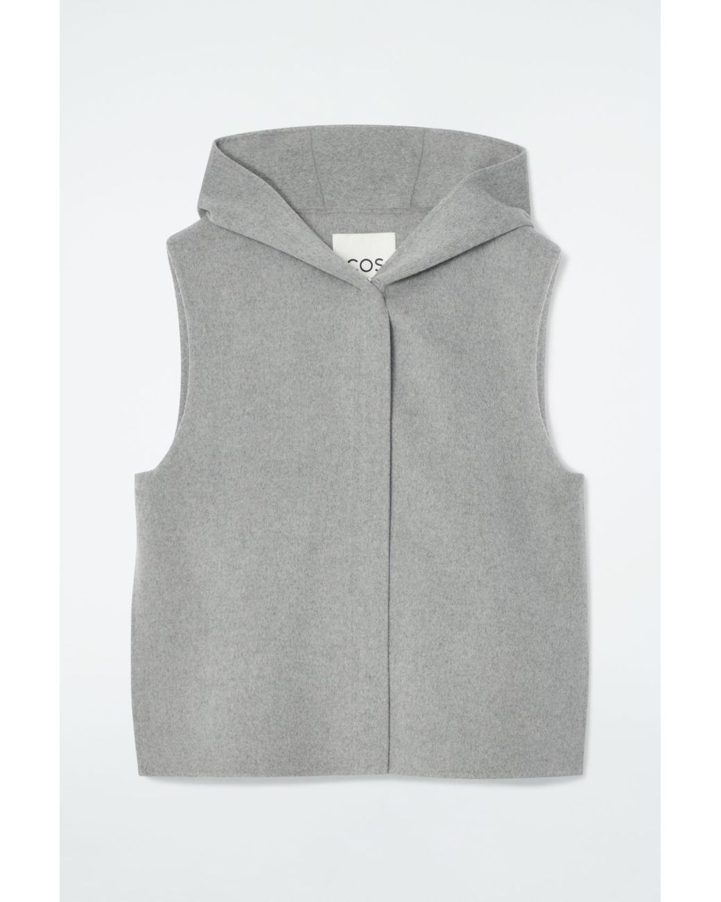 COS Double-faced Hybrid Hooded Vest in Gray | Lyst COS Double-faced Hybrid Hooded Vest in Gray | Lyst