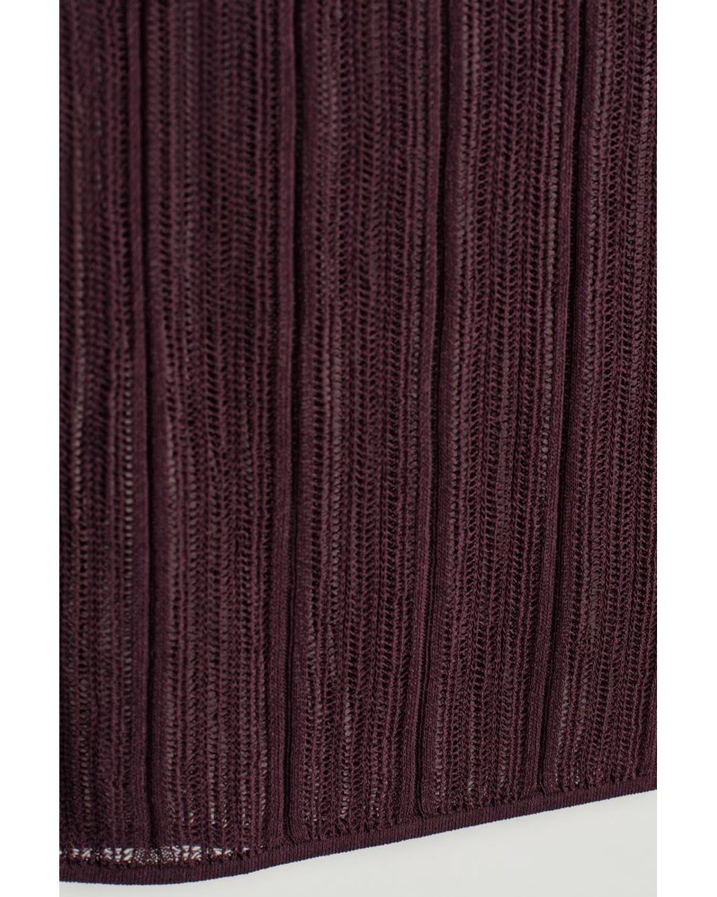 COS Purple Sheer Lace-Knit Tank Top
