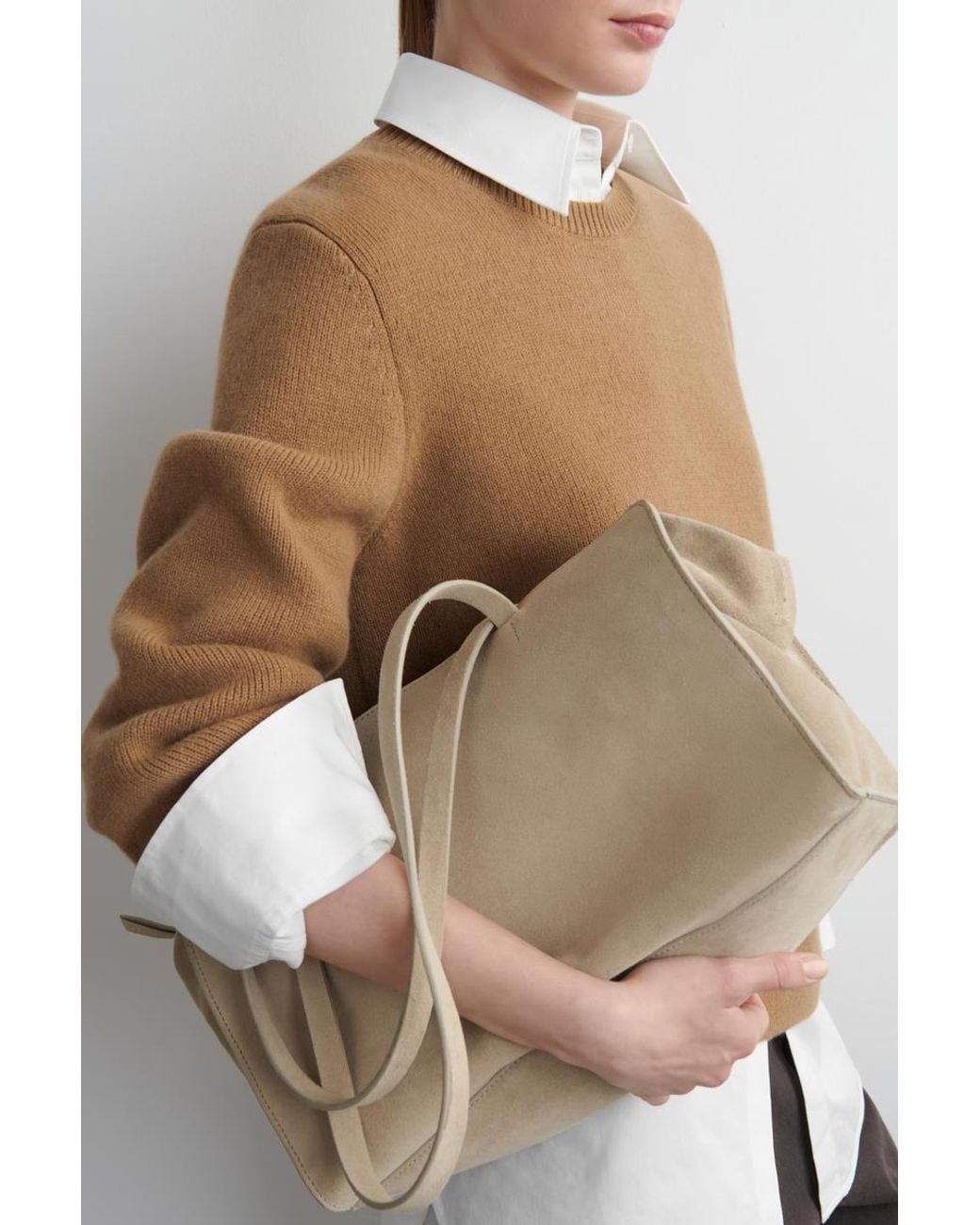 COS Natural Merino Wool Crew-Neck Sweater