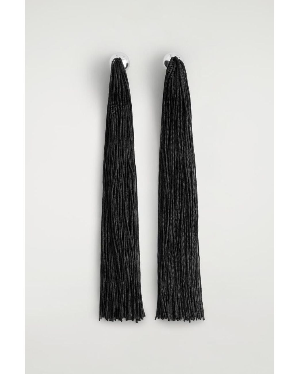 COS Black Fringed Earrings