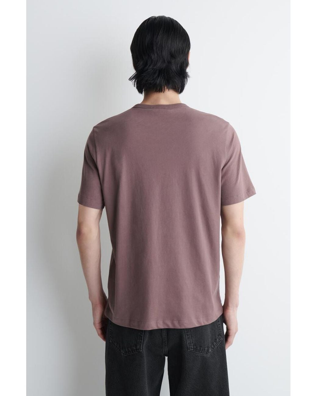 COS Purple Brushed-Cotton Shirt for men