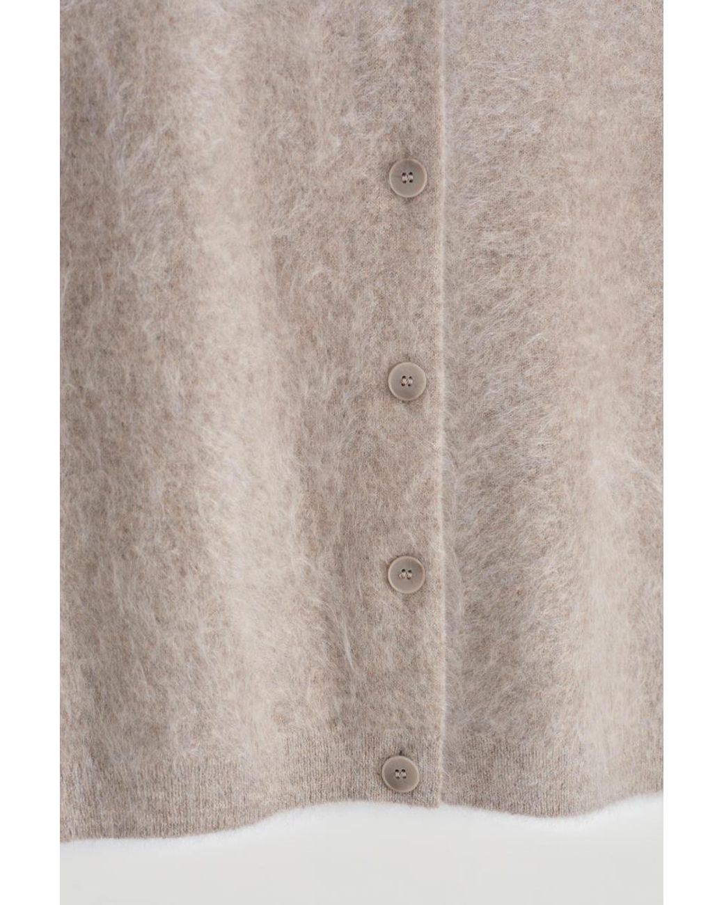 COS Natural Brushed-Cashmere Vest