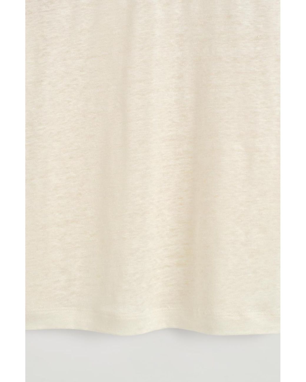 COS Natural Crew-Neck Linen T-Shirt