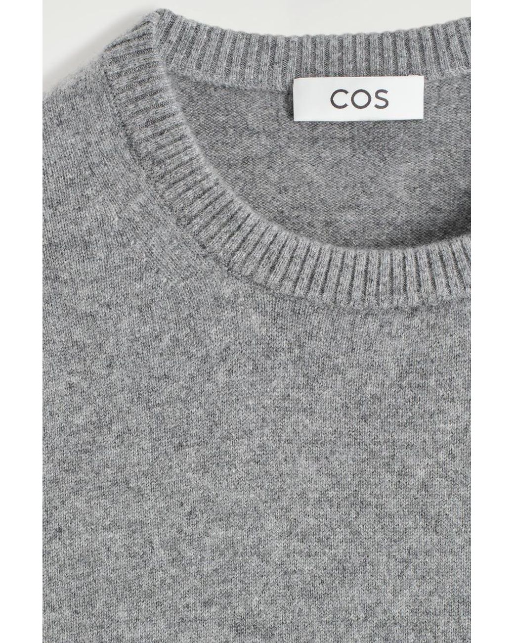 COS Gray Pure Cashmere Jumper for men