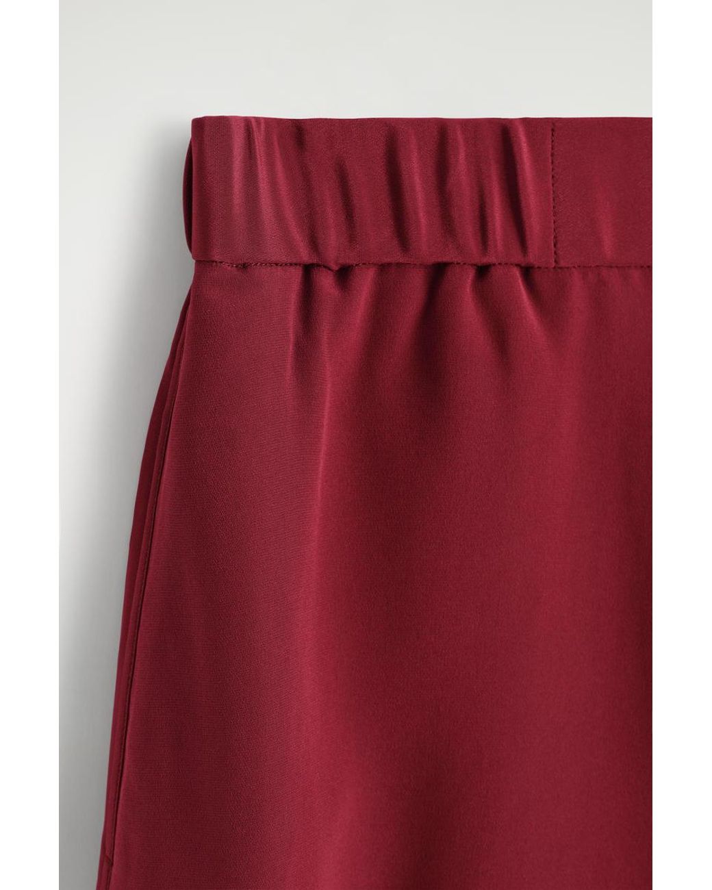 COS Red Silk Boxer Shorts
