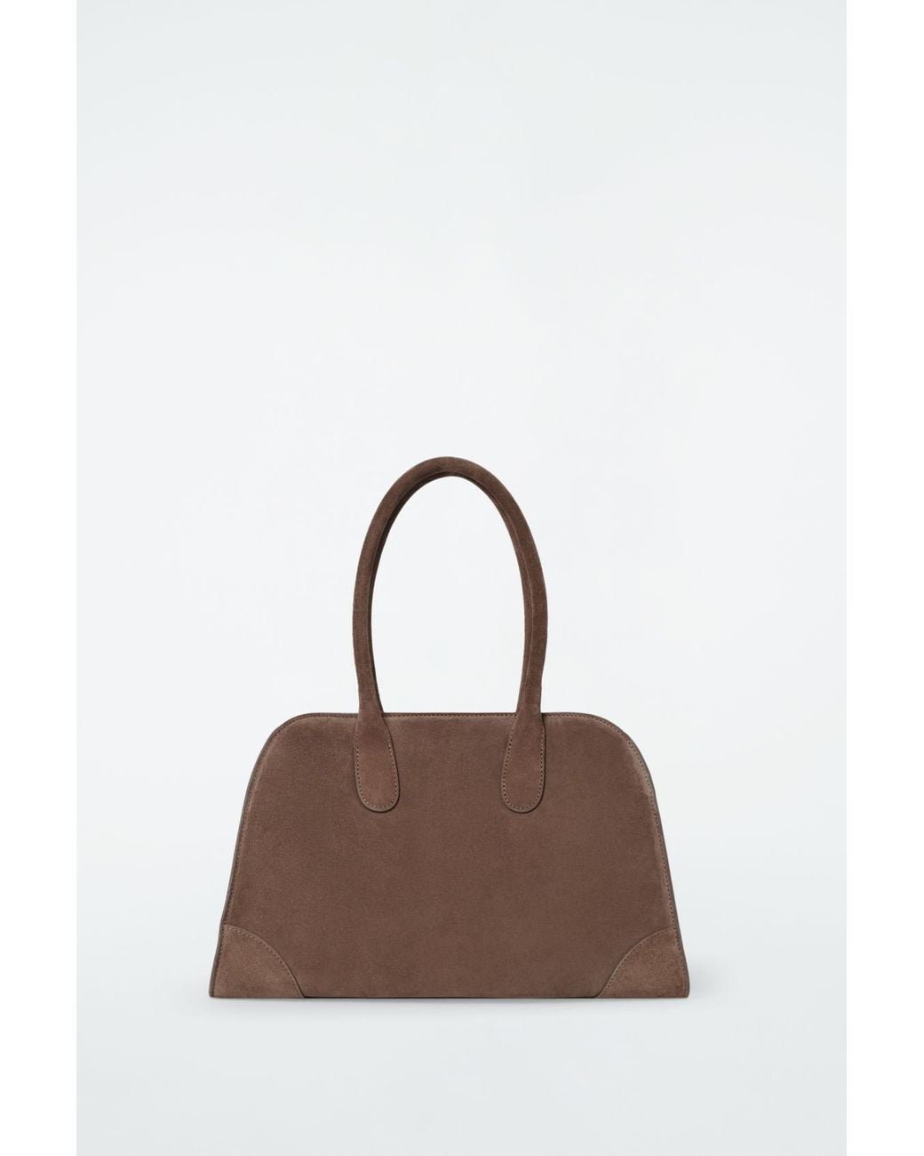 COS Small Studio Bowling Bag - Leather in Brown | Lyst