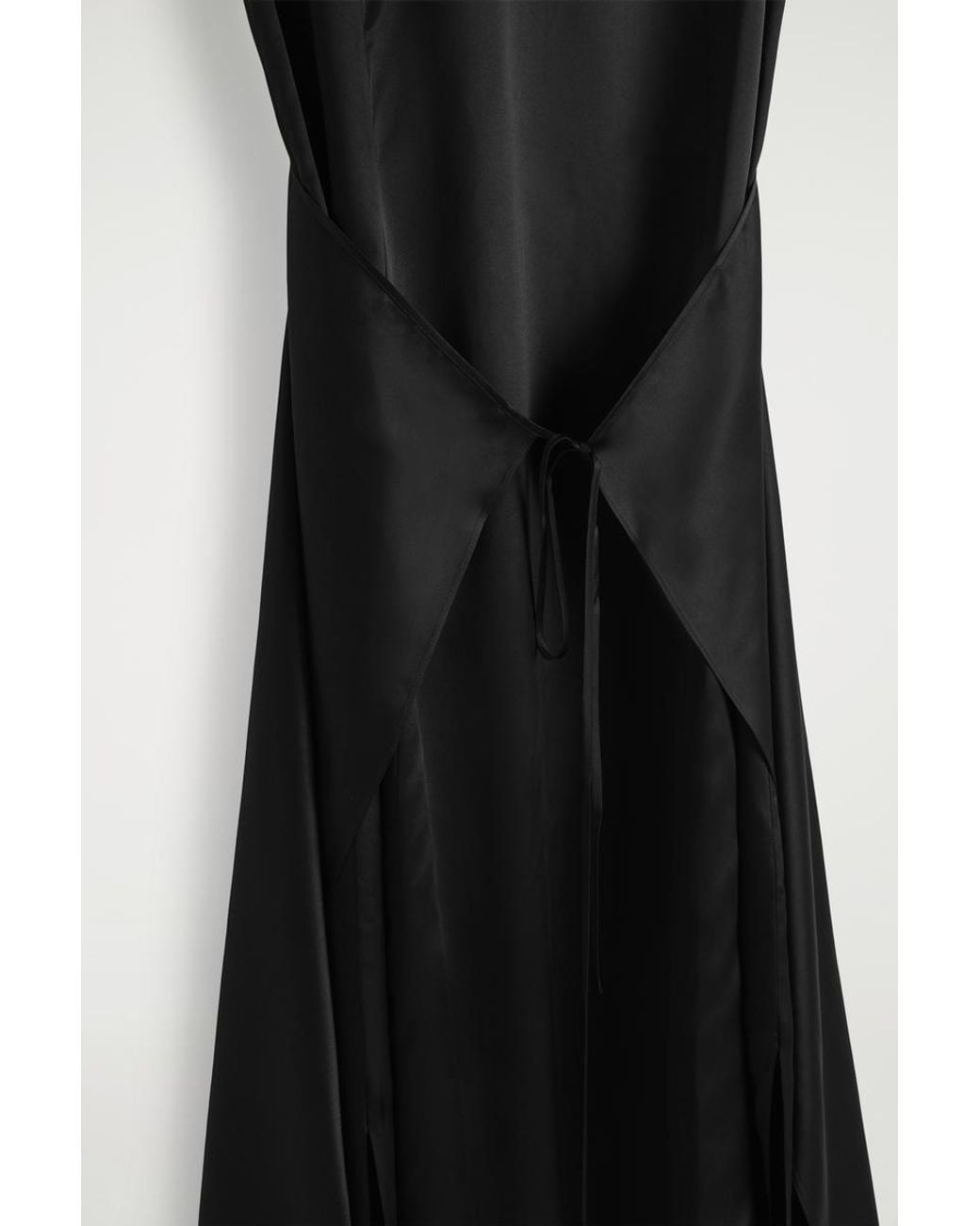 strapless open back dress Faux Leather Pleated Skirt Black / Xs