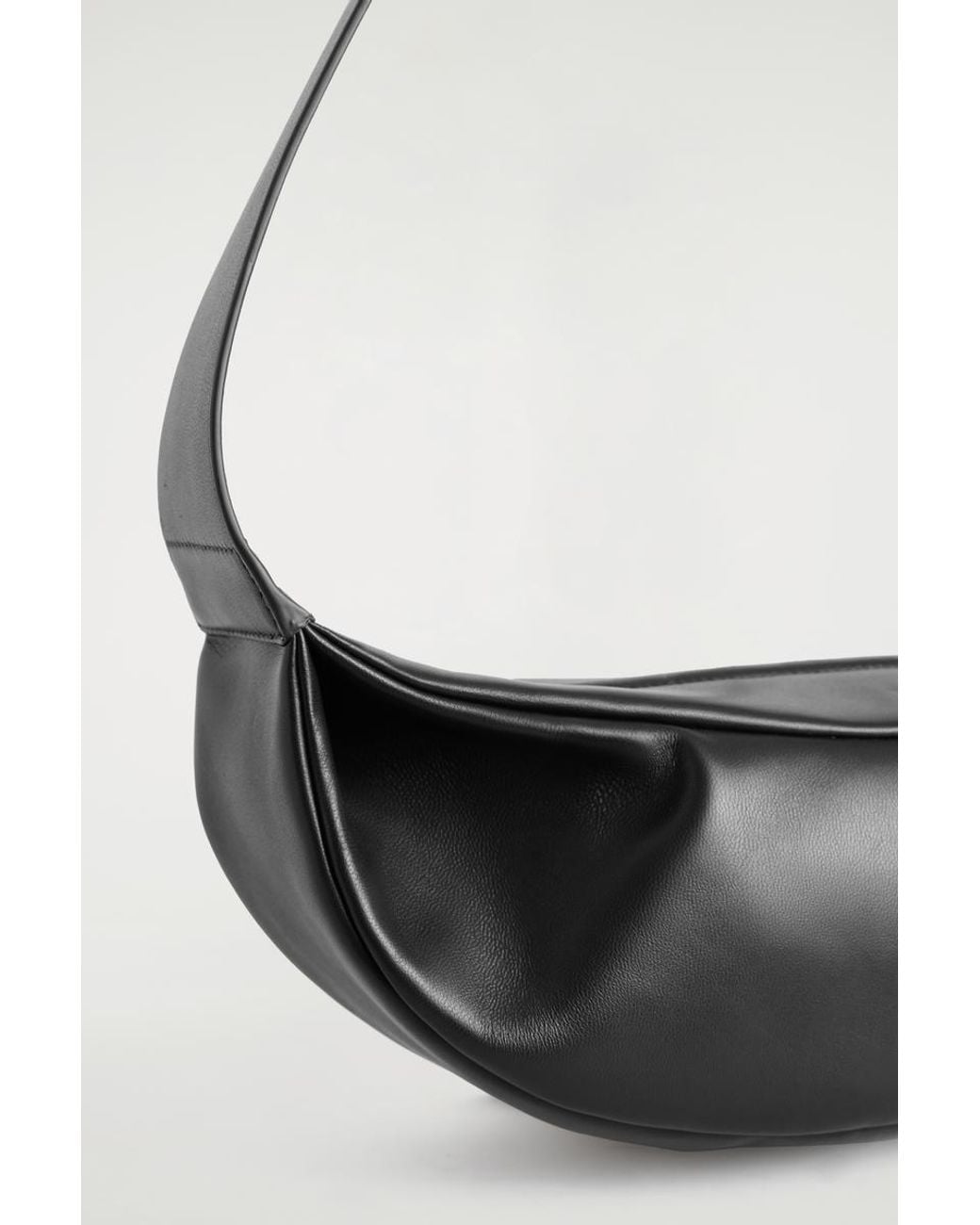 COS Black Swing Crossbody Bag - Leather