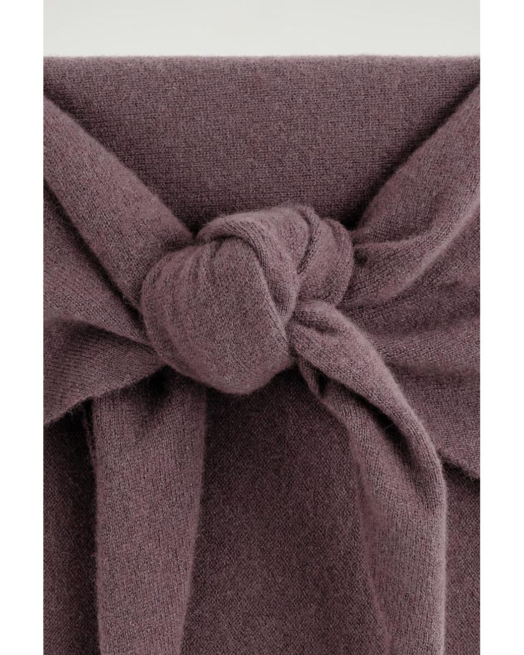 COS Brown Cashmere Triangle Scarf for men