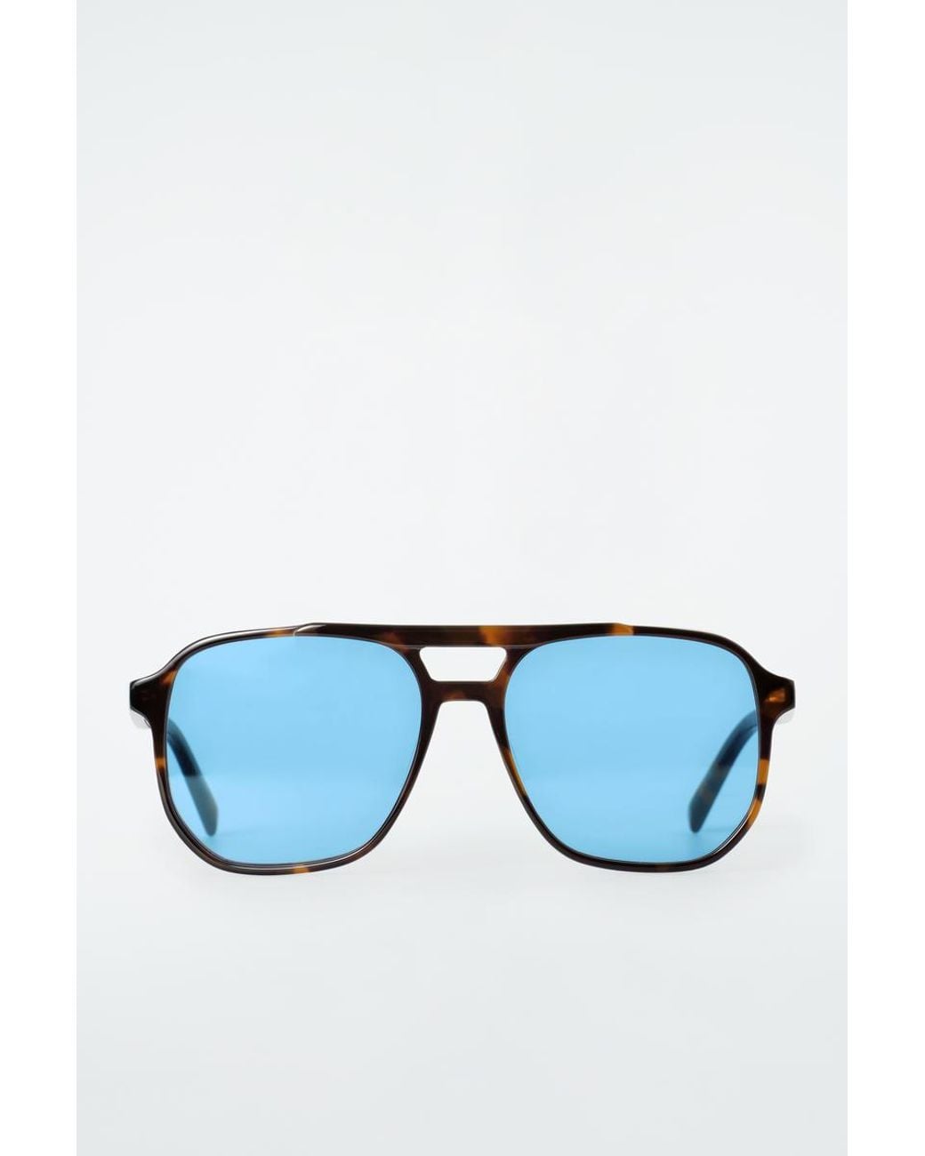 COS Black Eckige Oversized-Pilotensonnenbrille