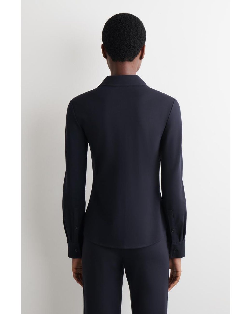 COS Blue Jersey Shirt