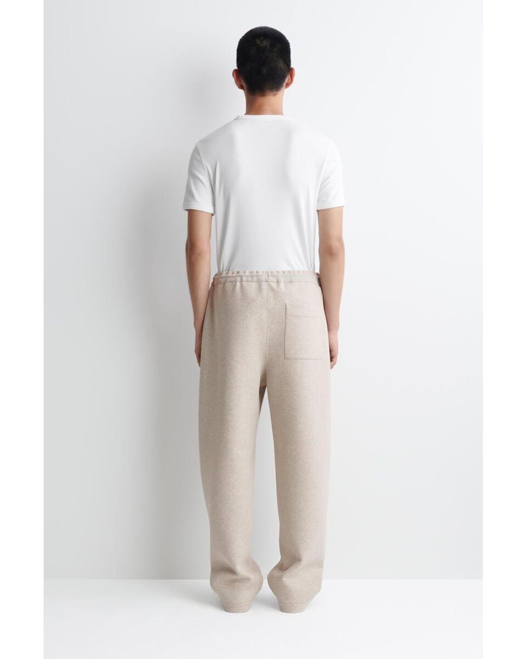 COS White Scuba Relaxed-Fit Barrel-Leg Joggers for men