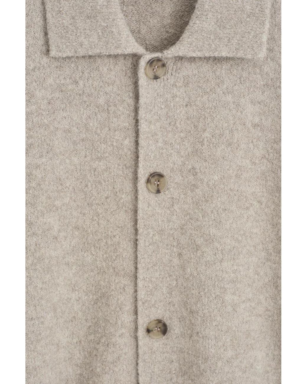 COS Natural Textured Collared Cardigan for men