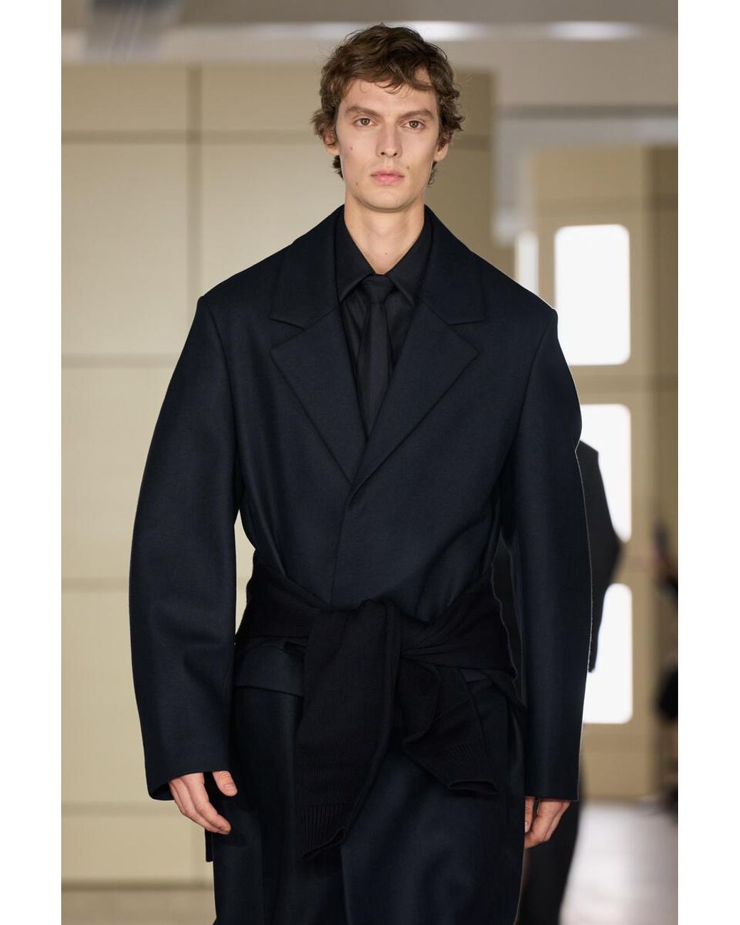 COS Blue Tailored Wool Coat for men