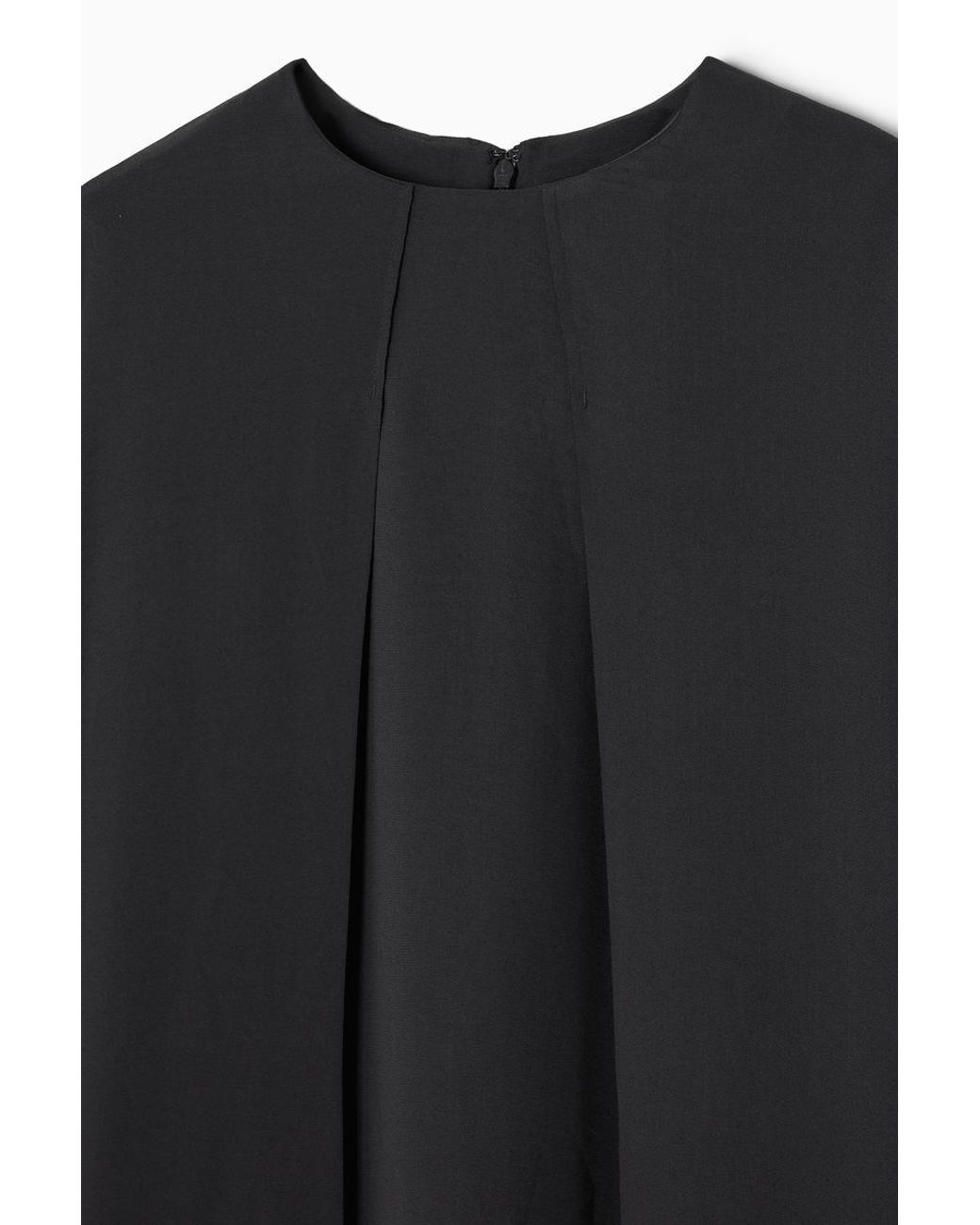 cos oversized kaftan midi dress OVERSIZED KAFTAN MIDI DRESS - BLACK