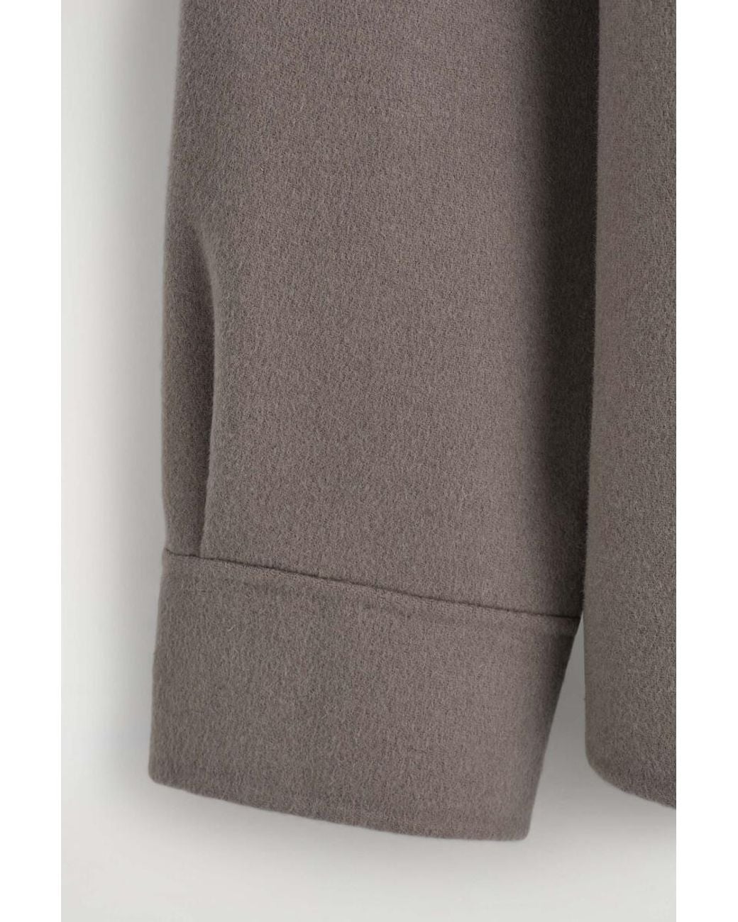COS Brown Double-Faced Wool Overshirt for men