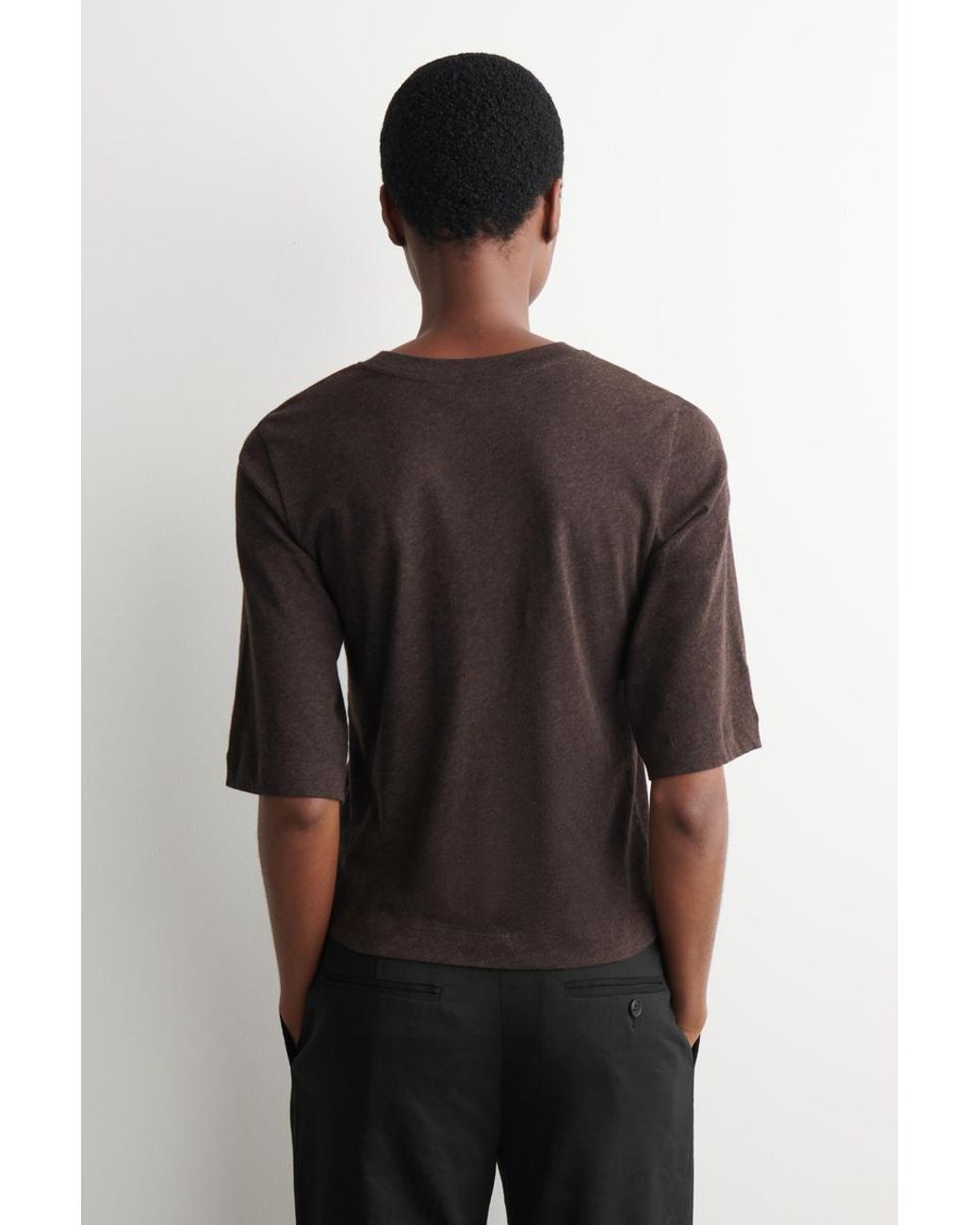 COS Black Cotton T-Shirt