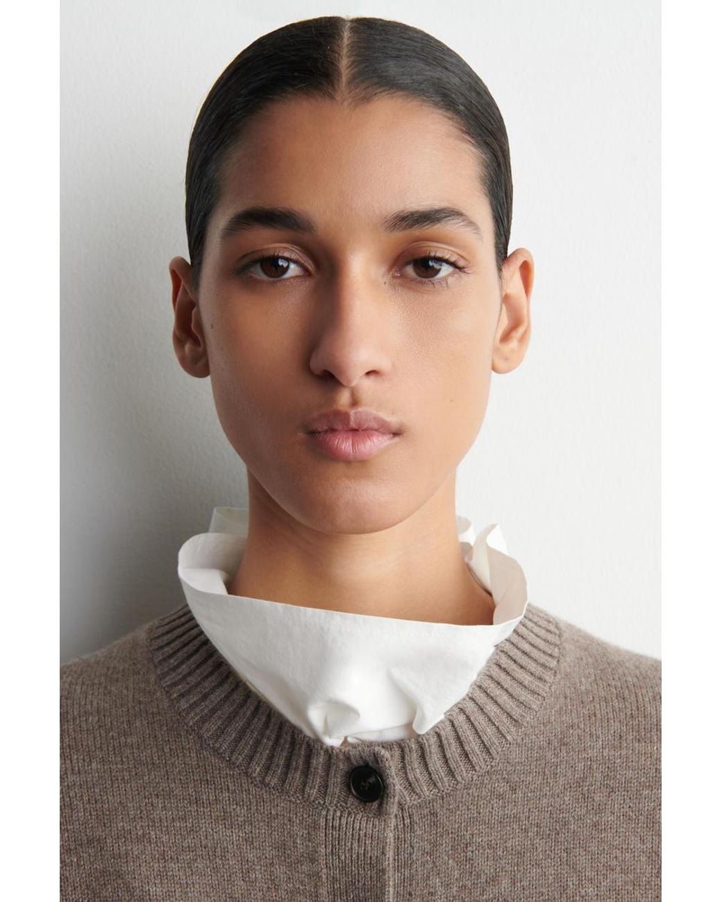 COS Natural Merino Wool Cardigan