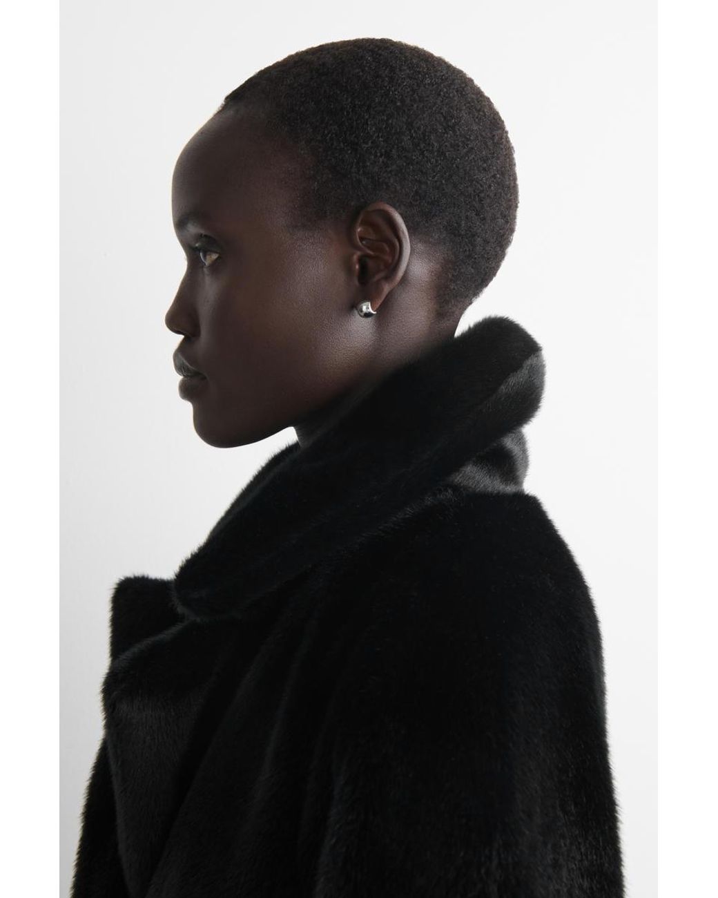 COS Metallic Mini Half-Hoop Earrings