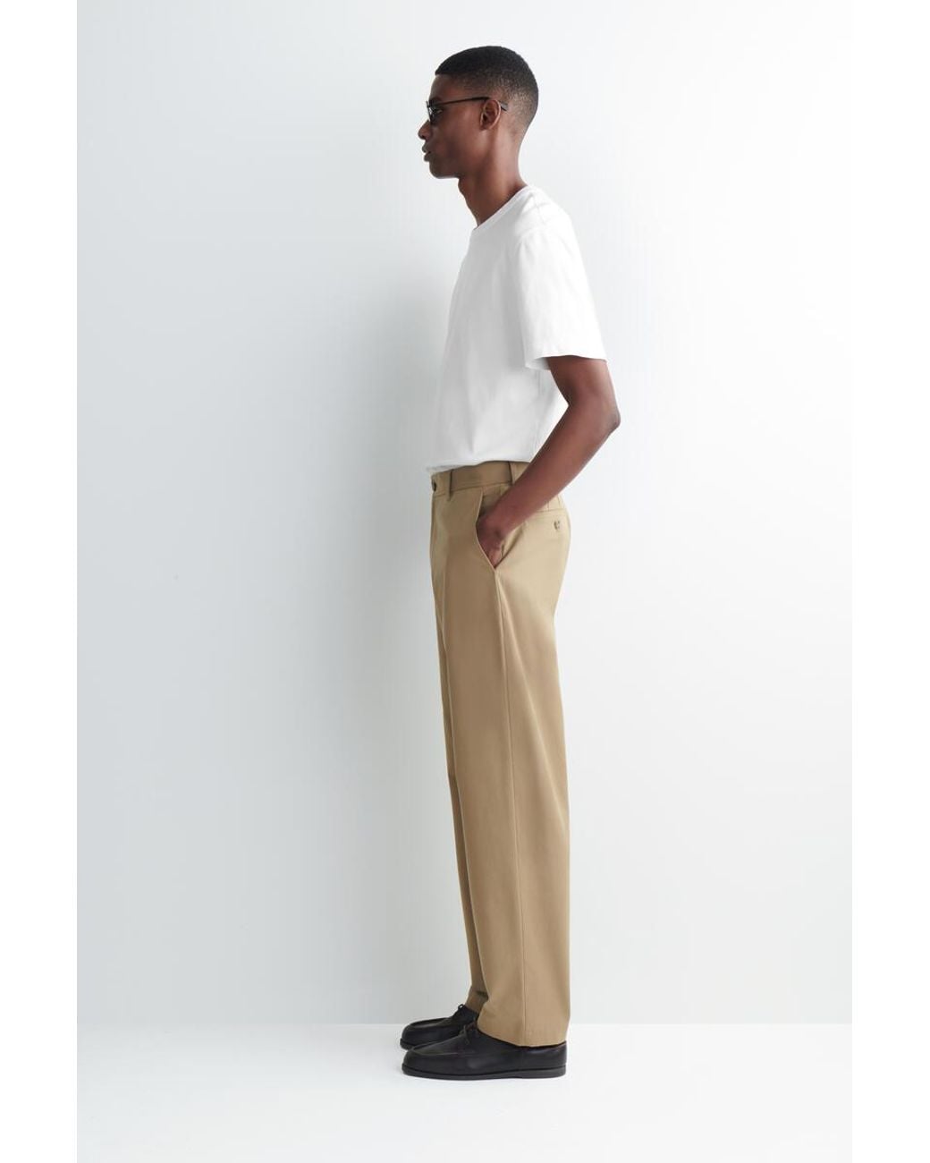 COS Natural Cotton Regular-Fit Straight-Leg Chinos for men