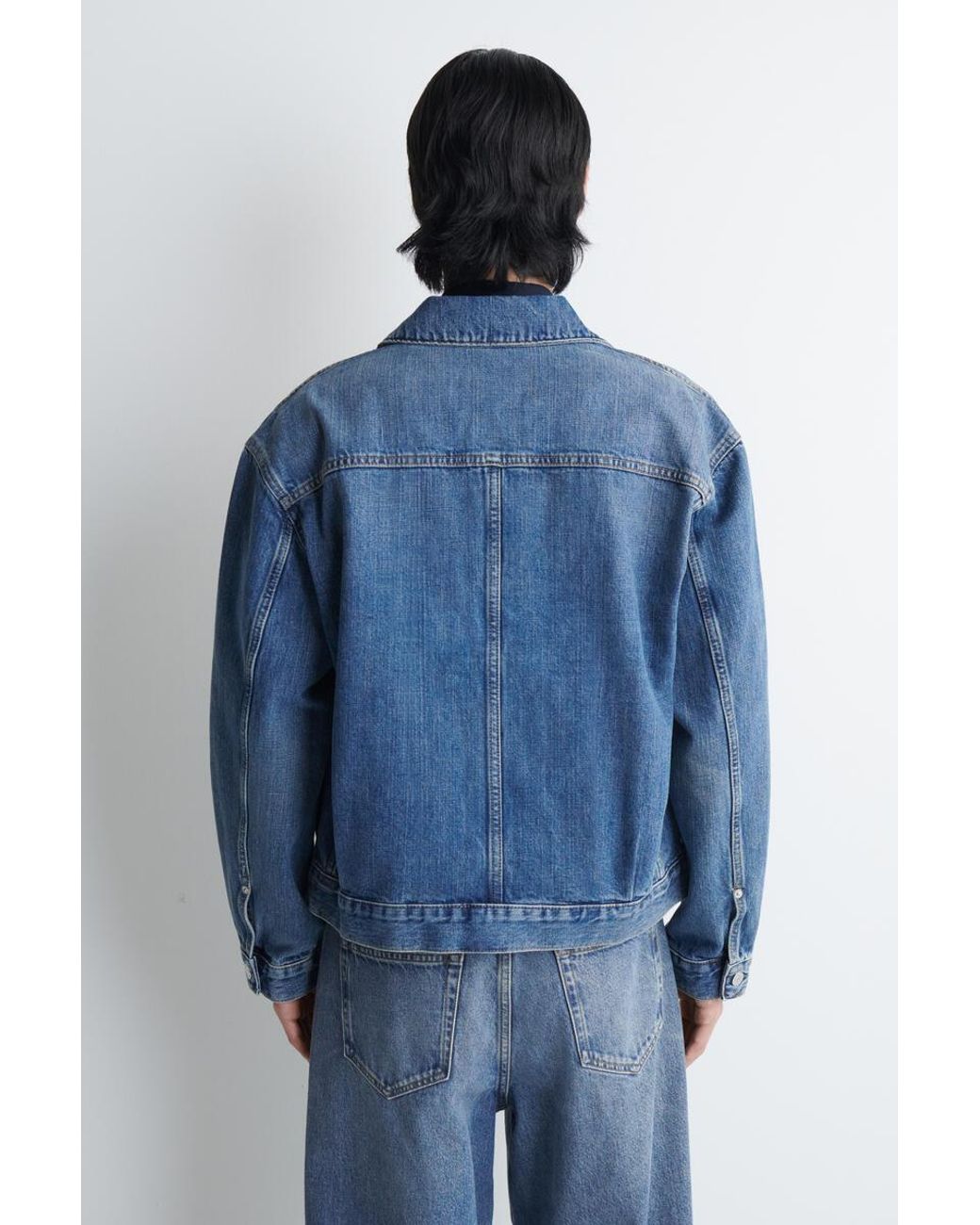 COS Blue Denim Shirt Jacket for men