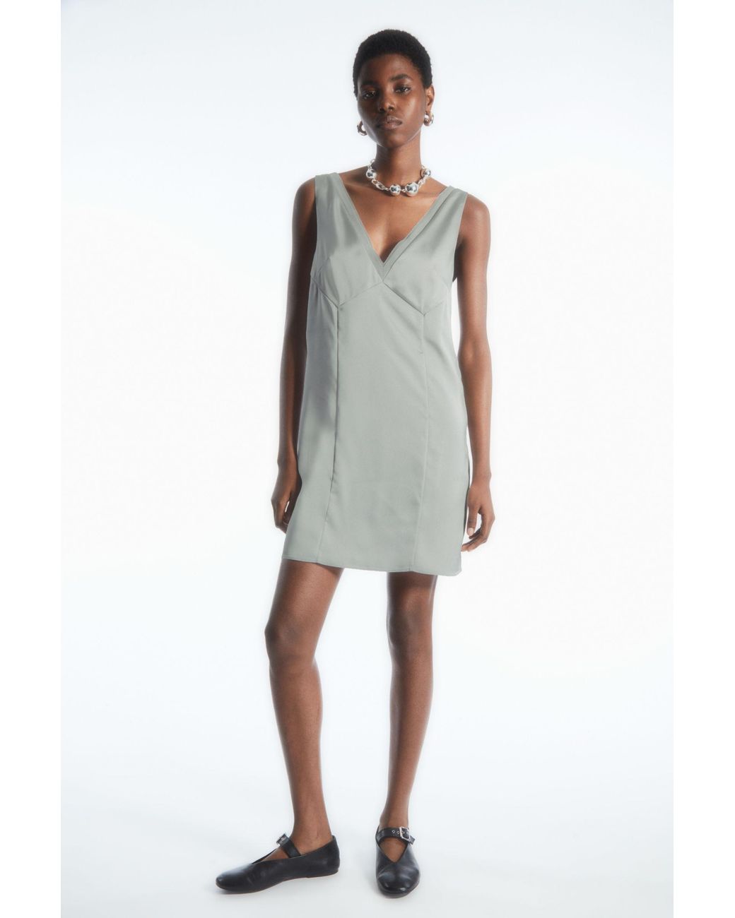 Cos silk cheap slip dress