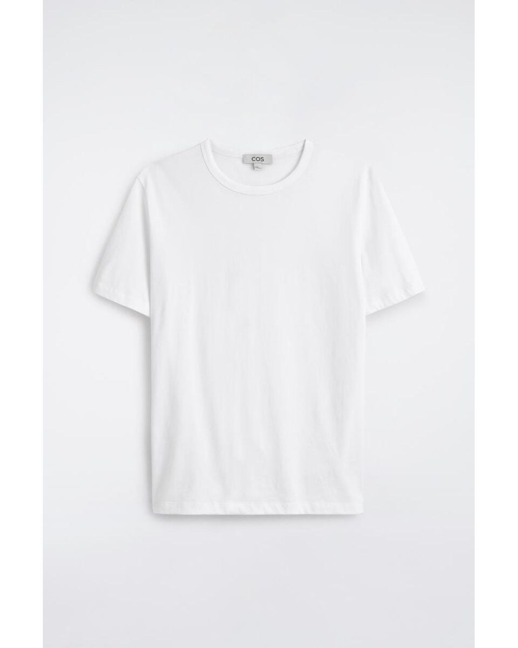 COS White Brushed-Cotton T-Shirt for men