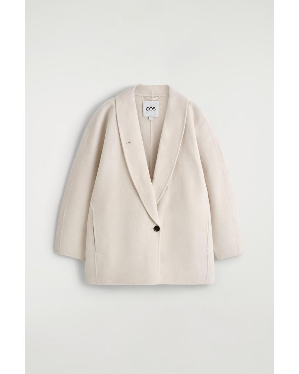COS Natural Double-Faced Wool Pea Jacket