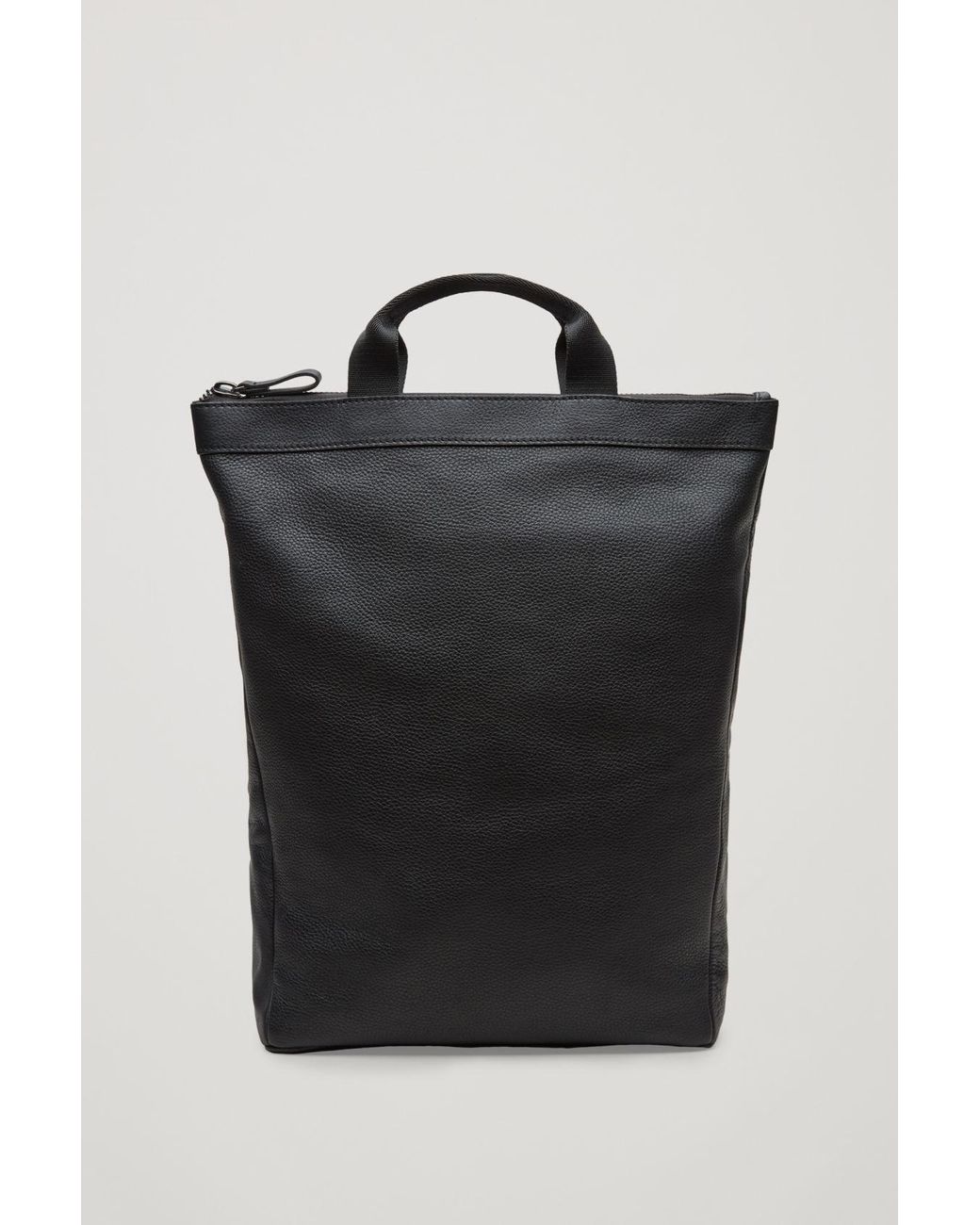 COS Leather Tote Backpack in Black for Men | Lyst UK