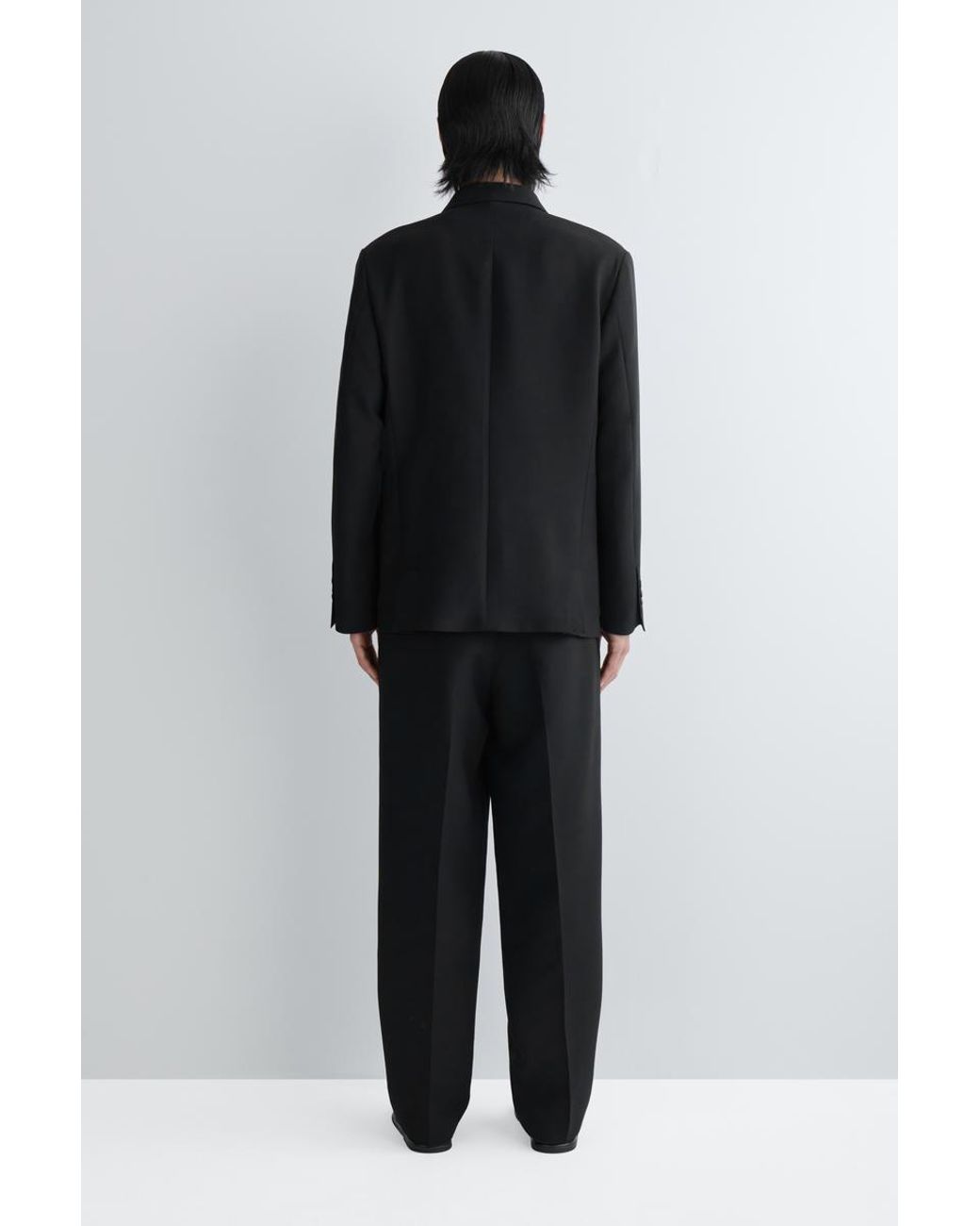 COS Unstructured Wool-Blend Blazer in Black for Men | Lyst
