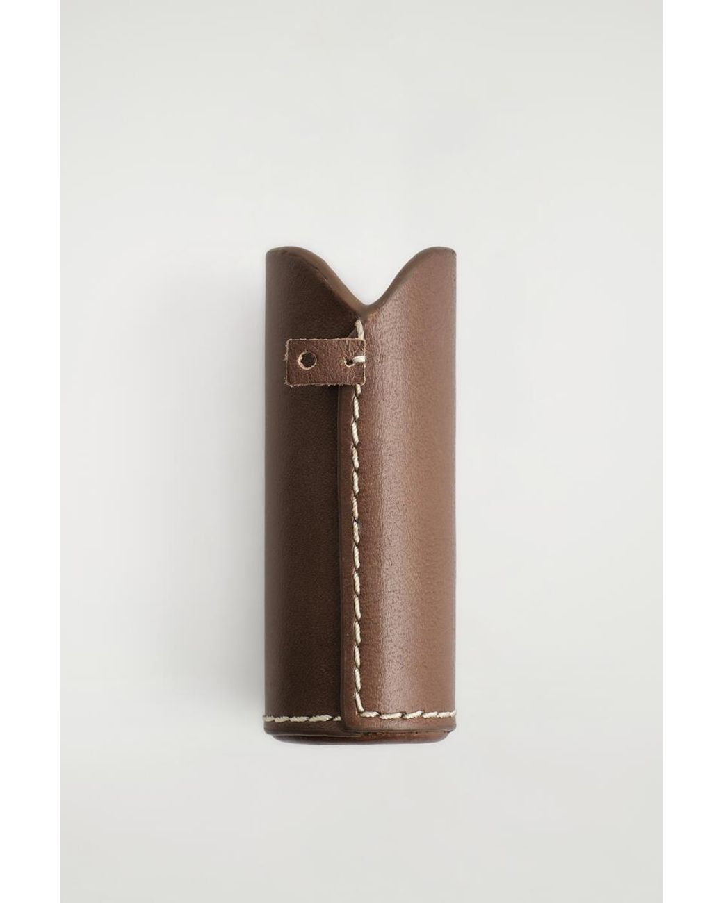 COS White Perfumery Leather Travel Case for men