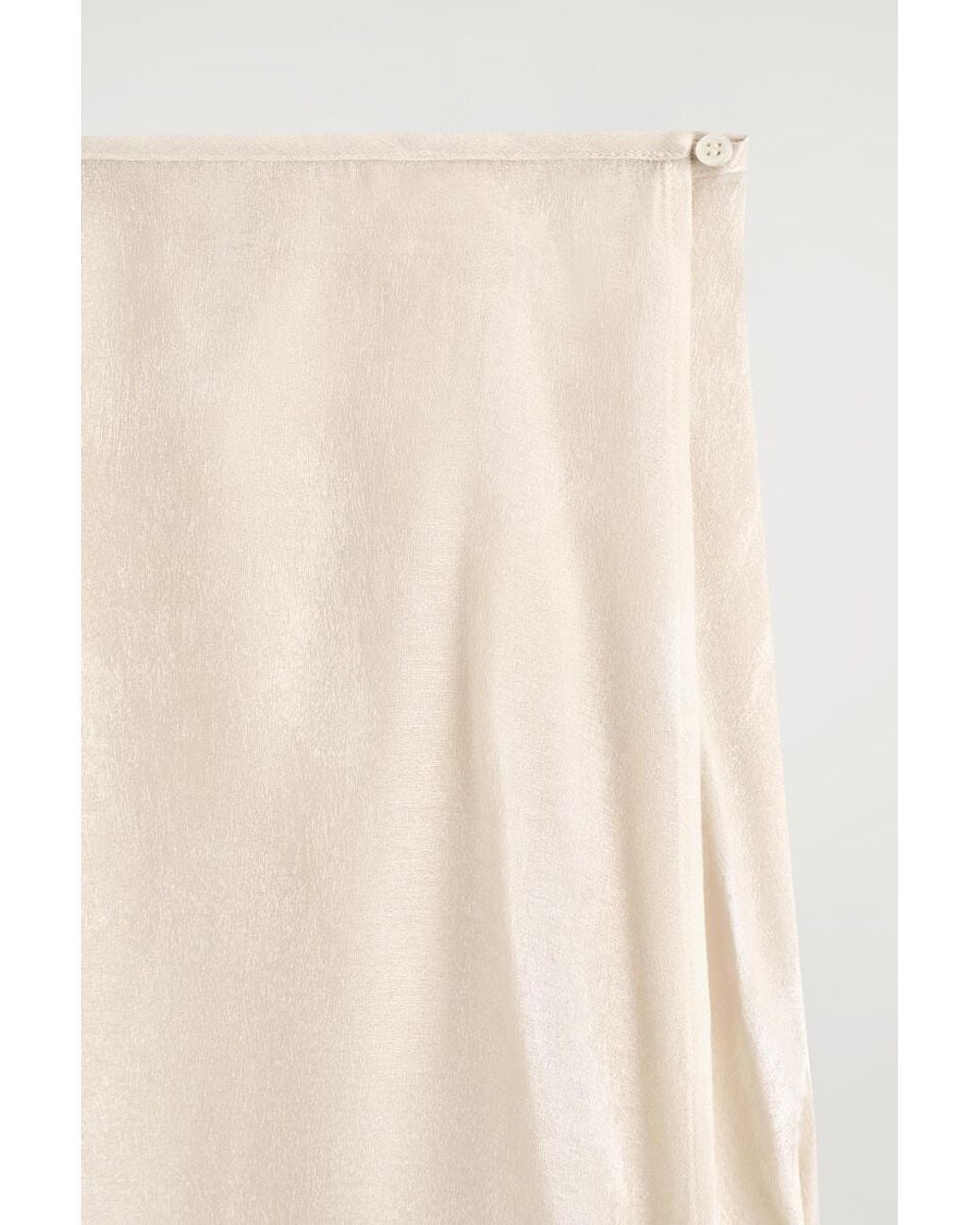 COS Natural Jacquard Handkerchief Midi Skirt