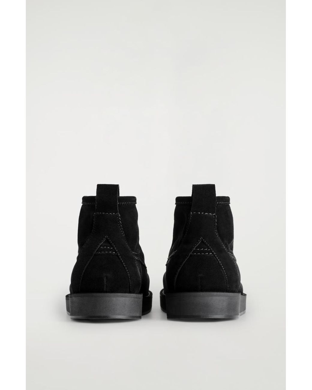 COS Black Suede Desert Boots for men