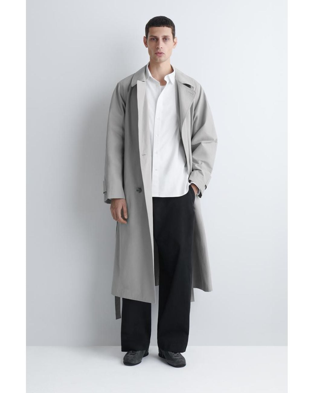 COS White Cotton Oxford Shirt for men