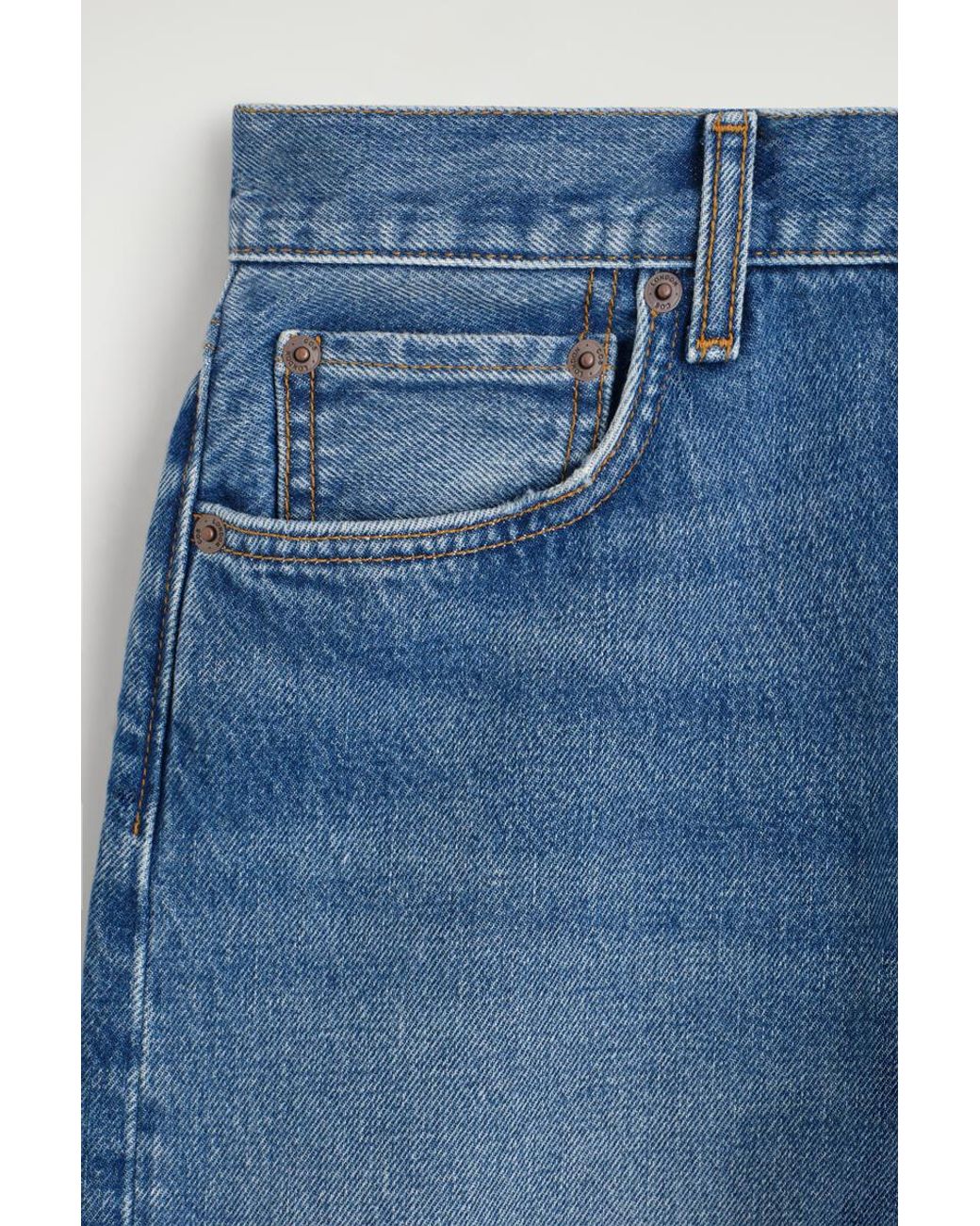COS Blue Pipeline Slim-Leg Jeans