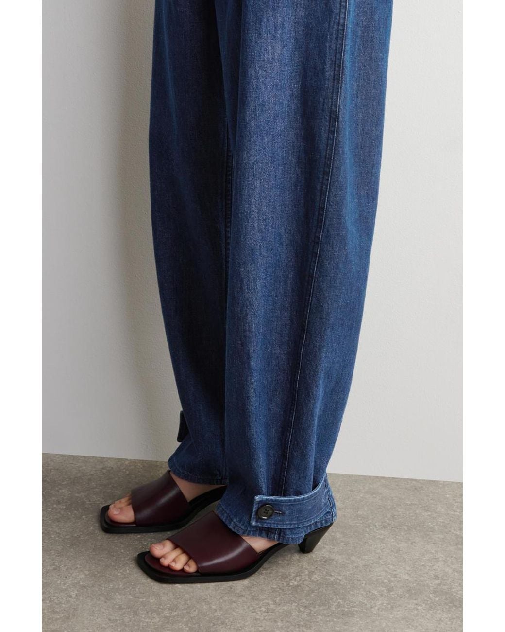 COS Blue Denim Tulip Trousers
