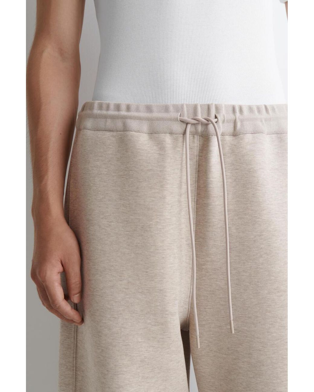 COS White Scuba Relaxed-Fit Barrel-Leg Joggers for men